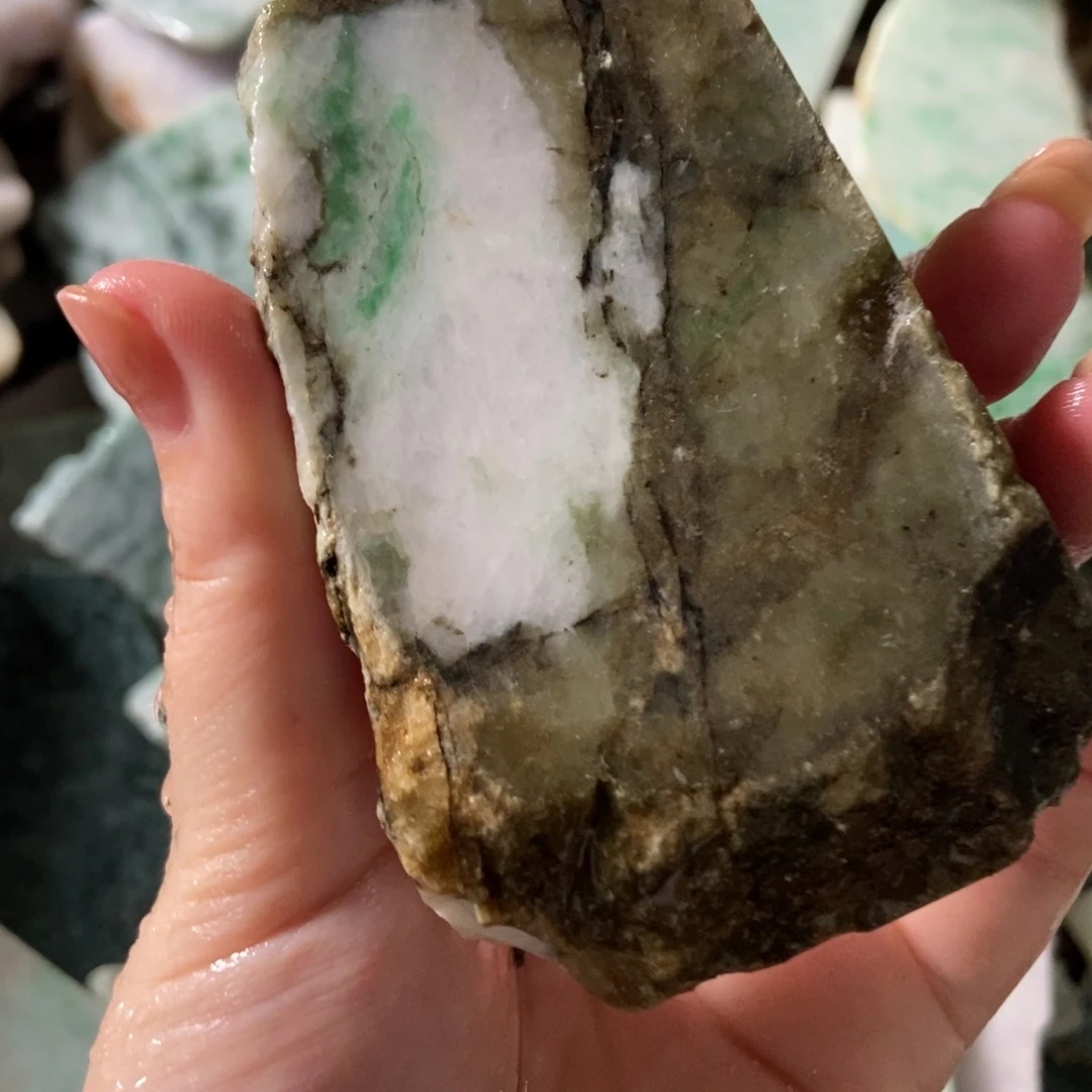 翡翠未镶嵌挂件天然翡翠