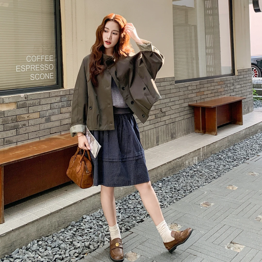 个性休闲风百搭显瘦上衣女2025秋季新款时尚高级感立领夹克外套