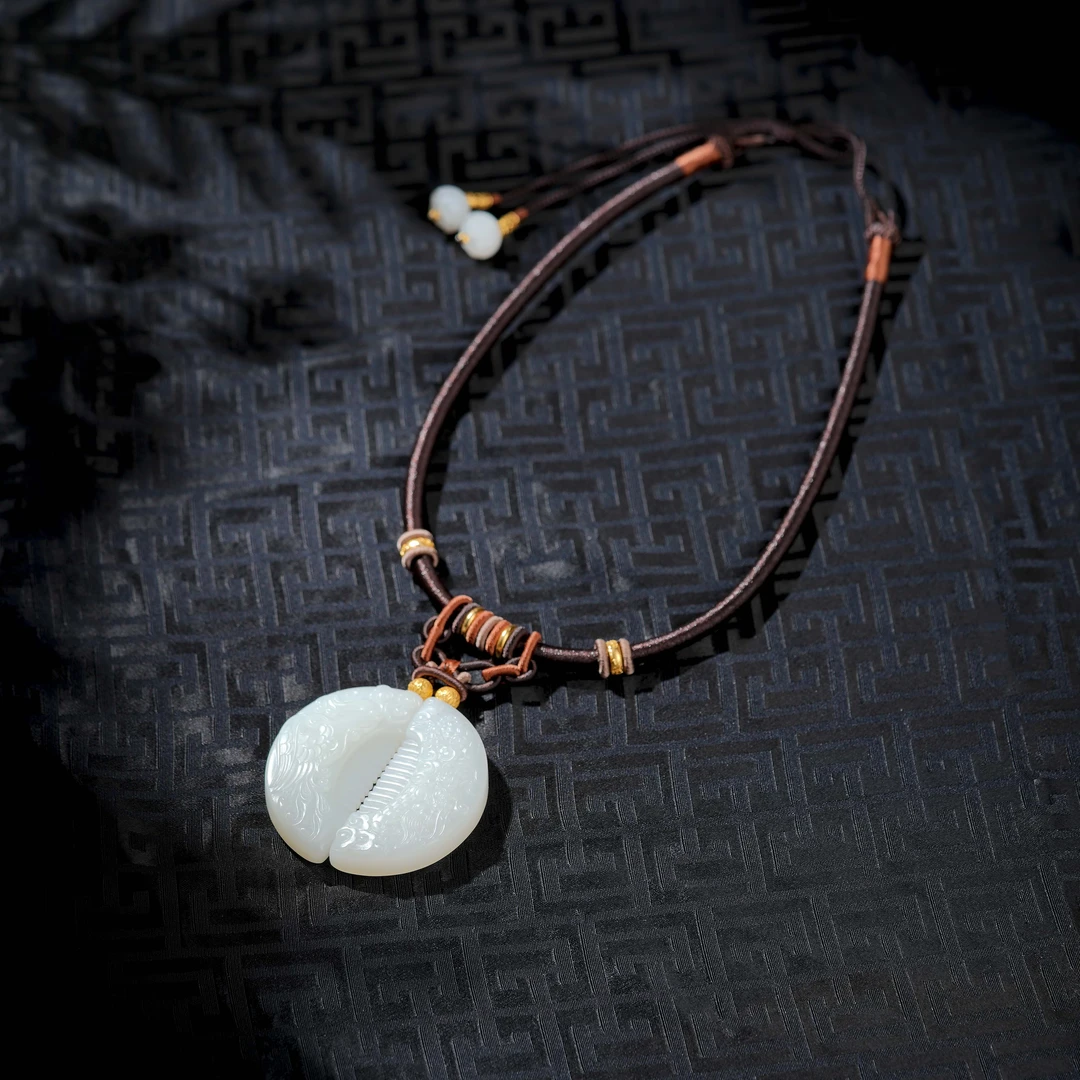 『苏工系列』同心梳·和田玉脂粉油膏料18K传世级龙凤梳子D6435