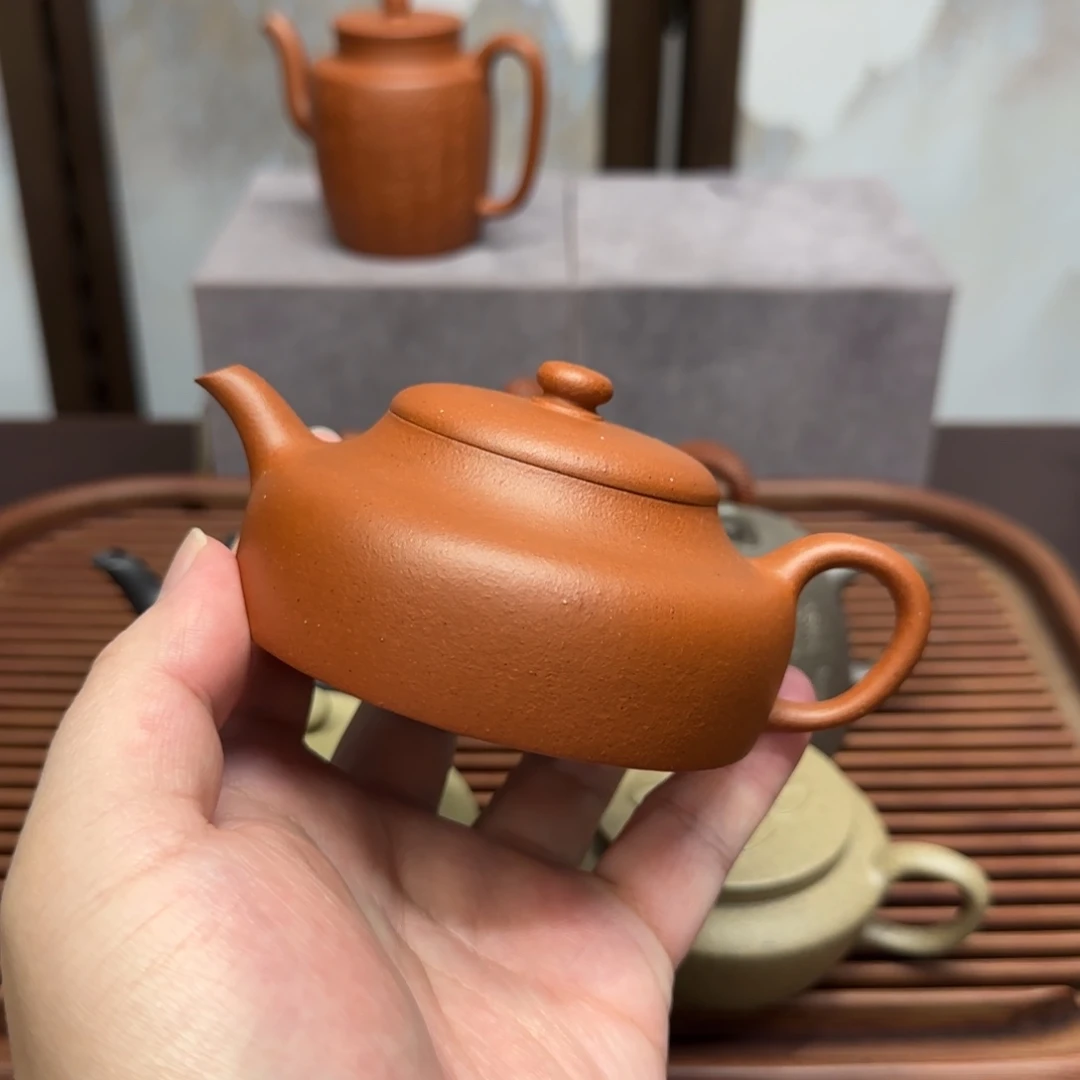 何***生茶壶紫砂宝山红泥汲泉壶