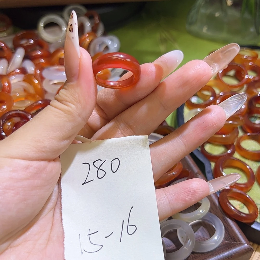 未镶嵌戒指玛瑙/玉髓