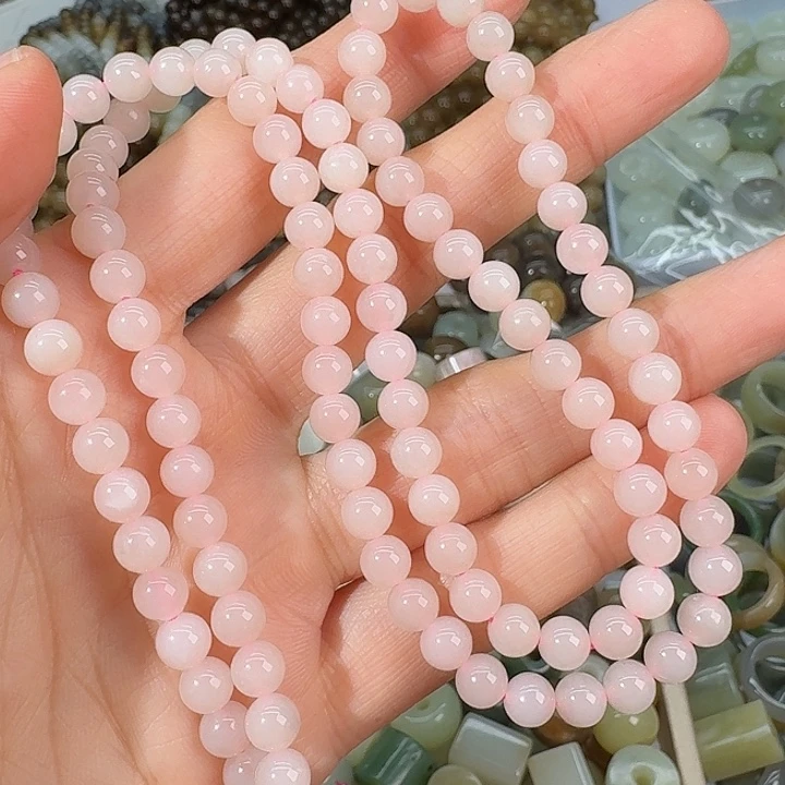 和田玉未镶嵌颈饰6mm