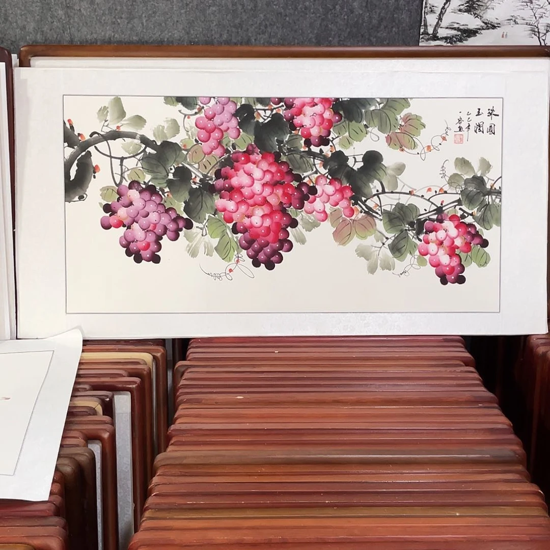 国画带框尺寸63*123厘米