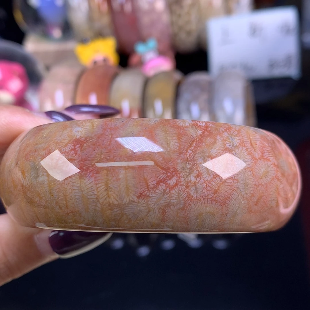 【闪购商品】颈饰未镶嵌硅化珊瑚（珊瑚玉）上新美货手镯58.3（15号）
