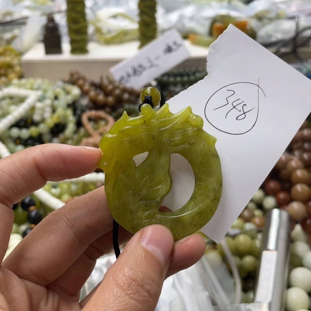 蛇纹石玉手链未镶嵌