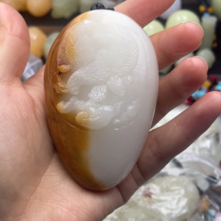 情***缘石材天然古青石手把件