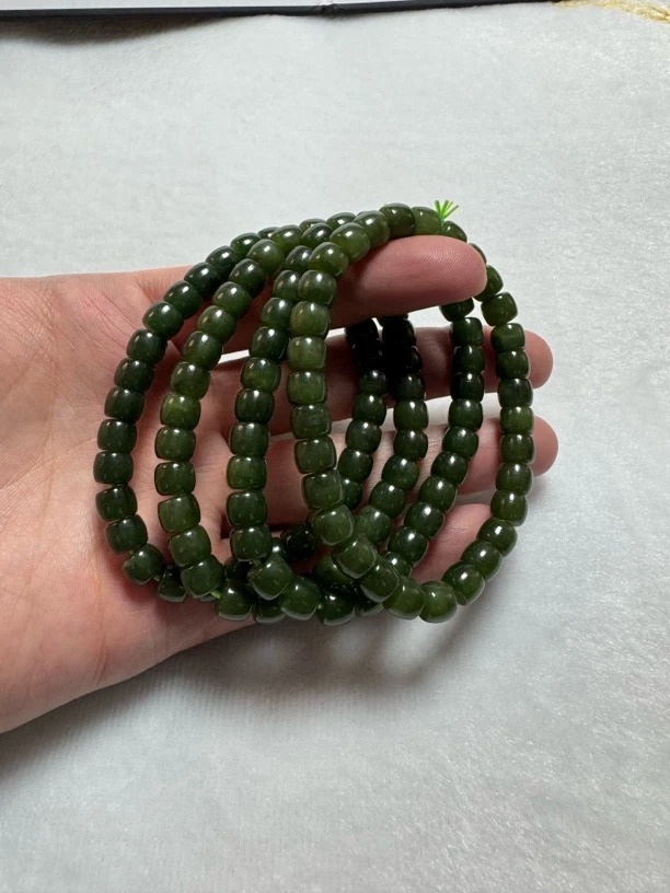 和田玉碧玉直切手串福利款6-7mm（多样性其一发货）