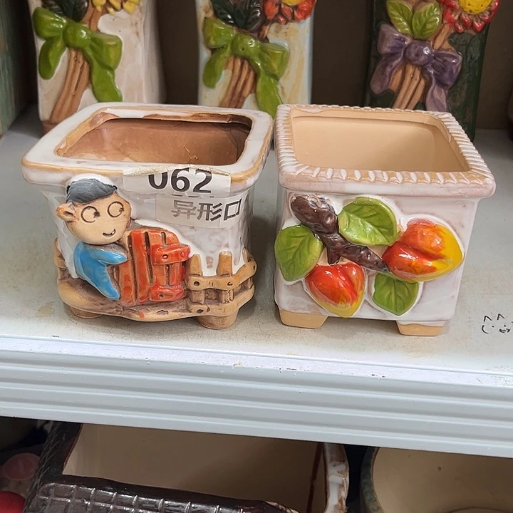 紫砂花盆粗陶材质多肉花盆
