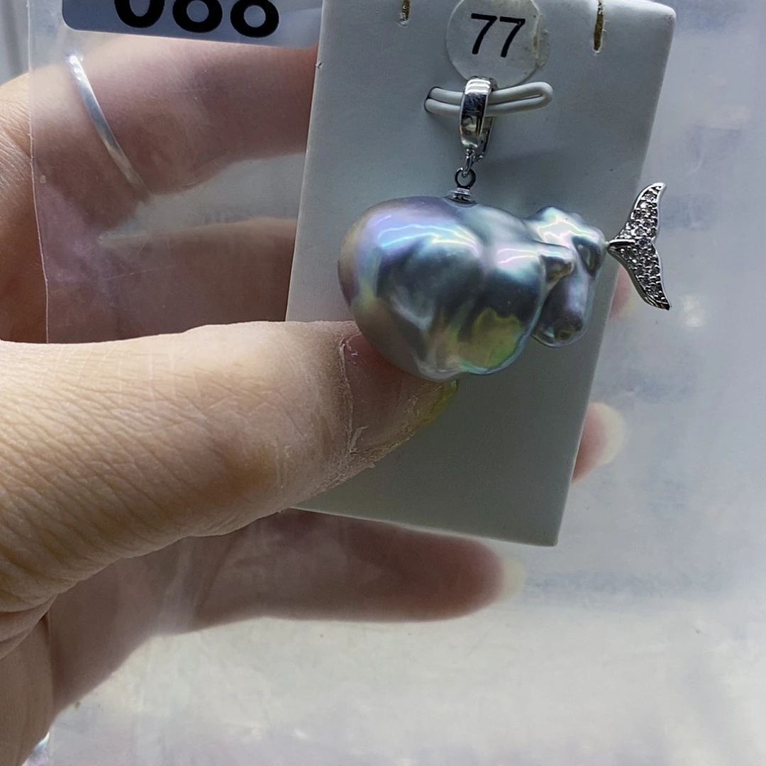 吊坠(不含链)合金淡水珍珠