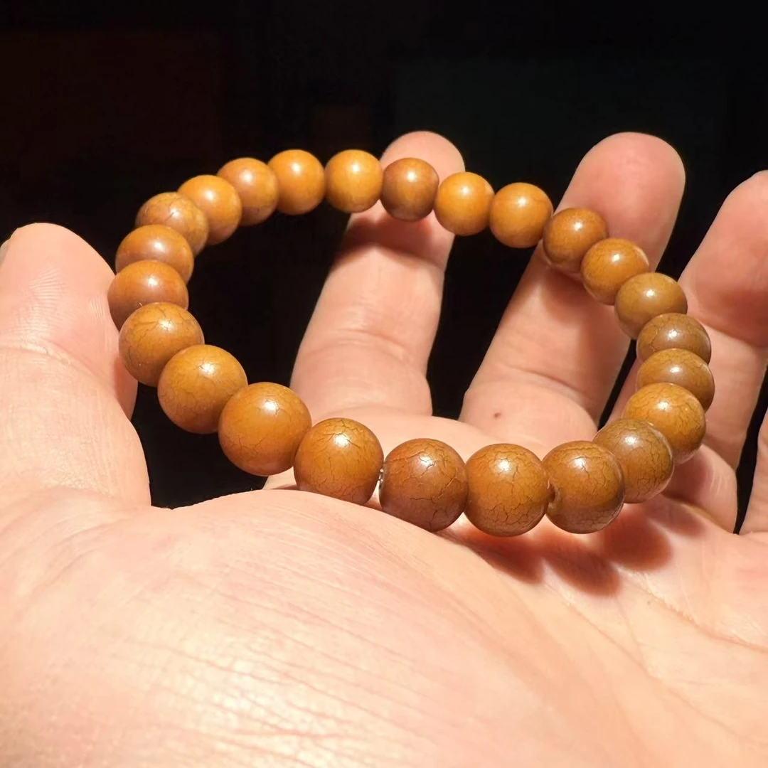 大年份菩提根圆珠手串 尺寸0.98