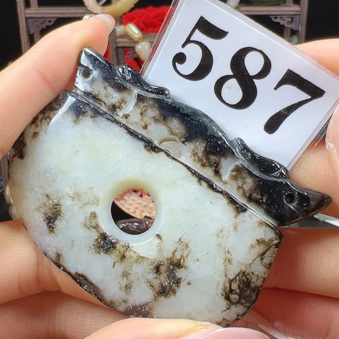 和田玉未镶嵌挂件