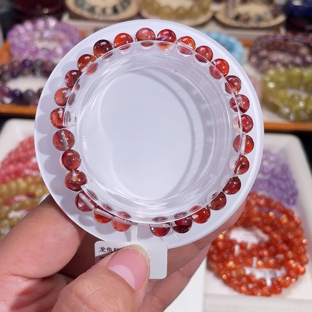 手链未镶嵌水晶龙鱼胶花7.3mm