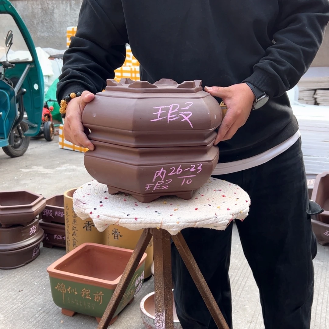紫砂花盆紫砂花盆
