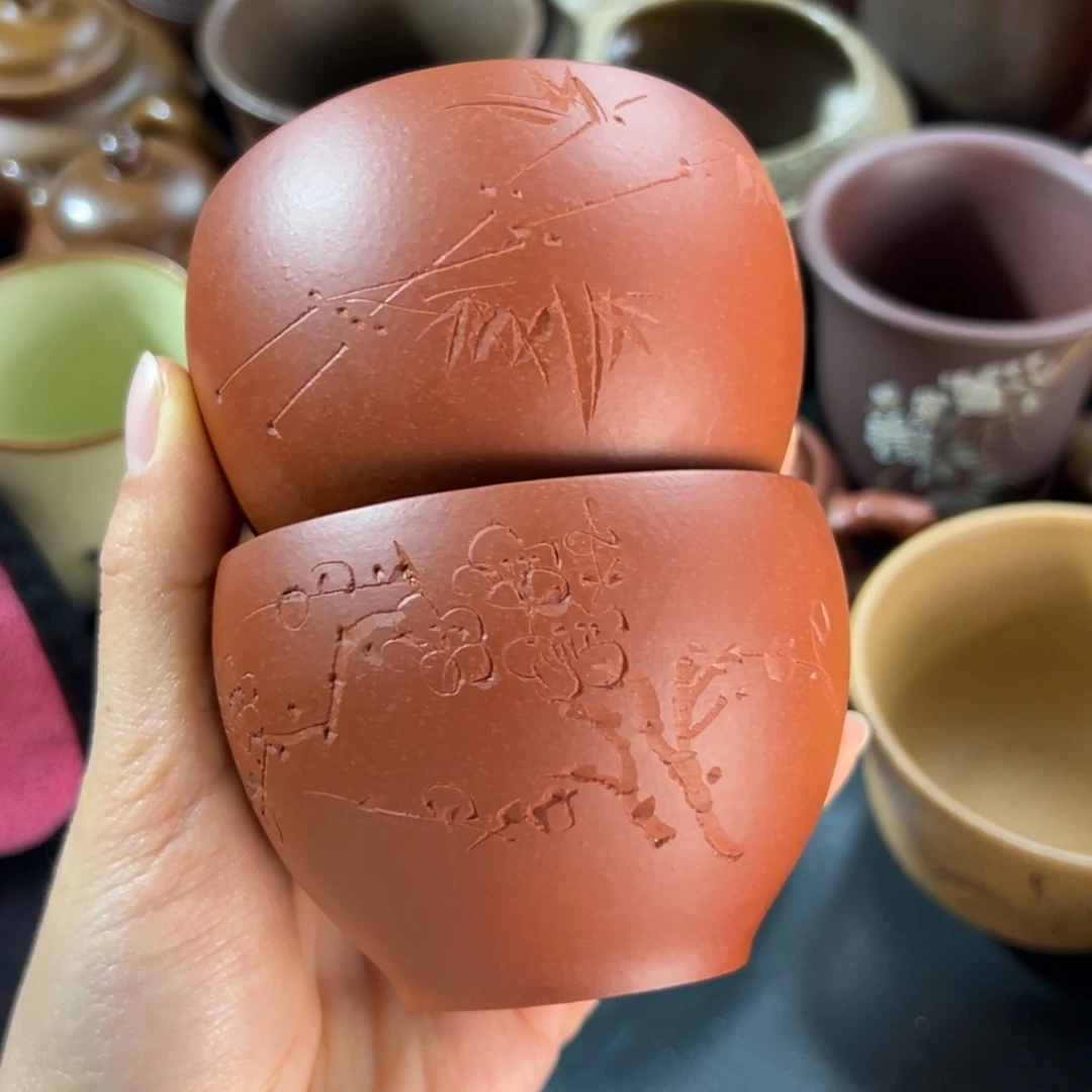 紫砂茶杯微瑕不退不换