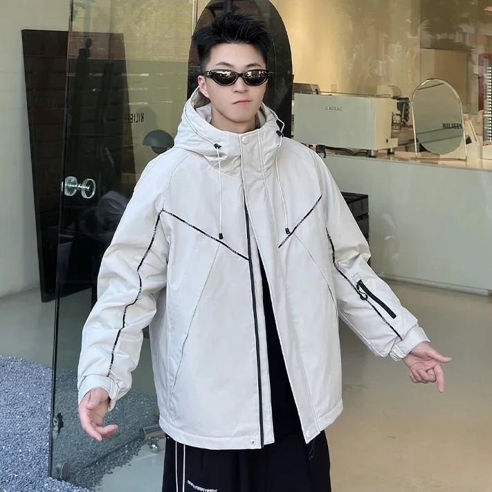 1702季新款加厚外套保暖防寒男装休闲防风上衣