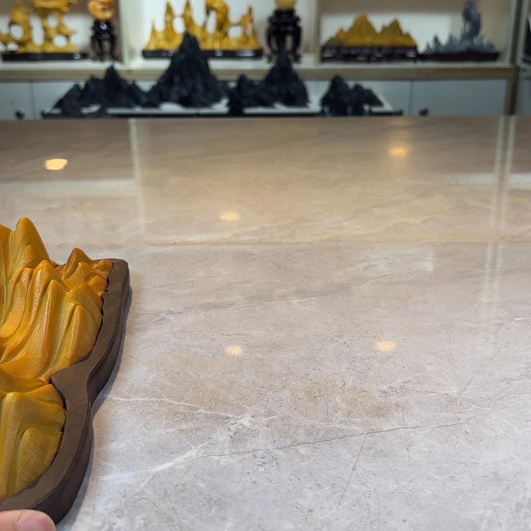 江***舟陶灵璧石手工雕刻奇石摆件