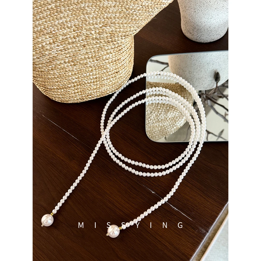 非金属仿珍珠项链 应小姐【珍珠项链】轻奢气质时尚百搭设计感项链