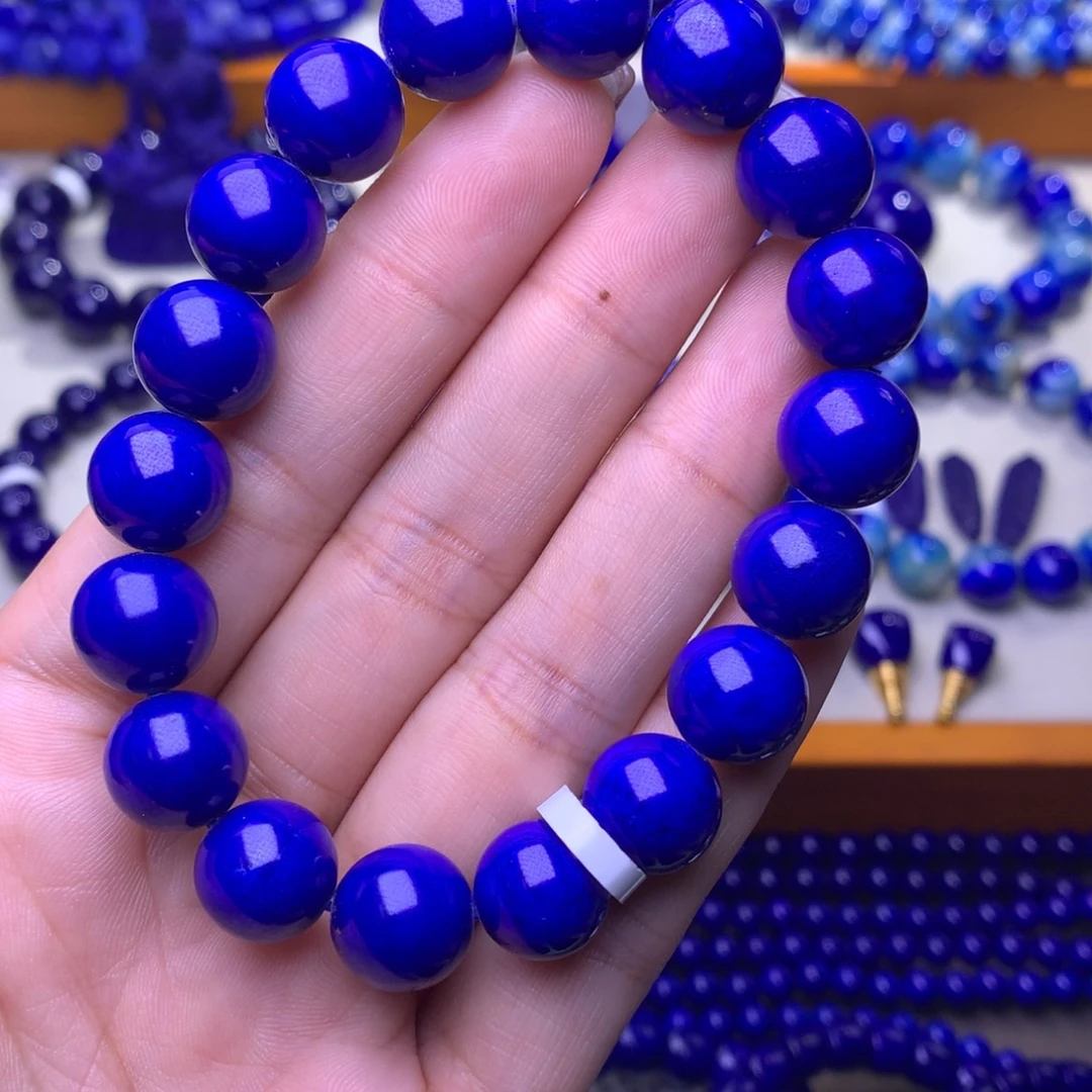 青金石未镶嵌手串11.8mm