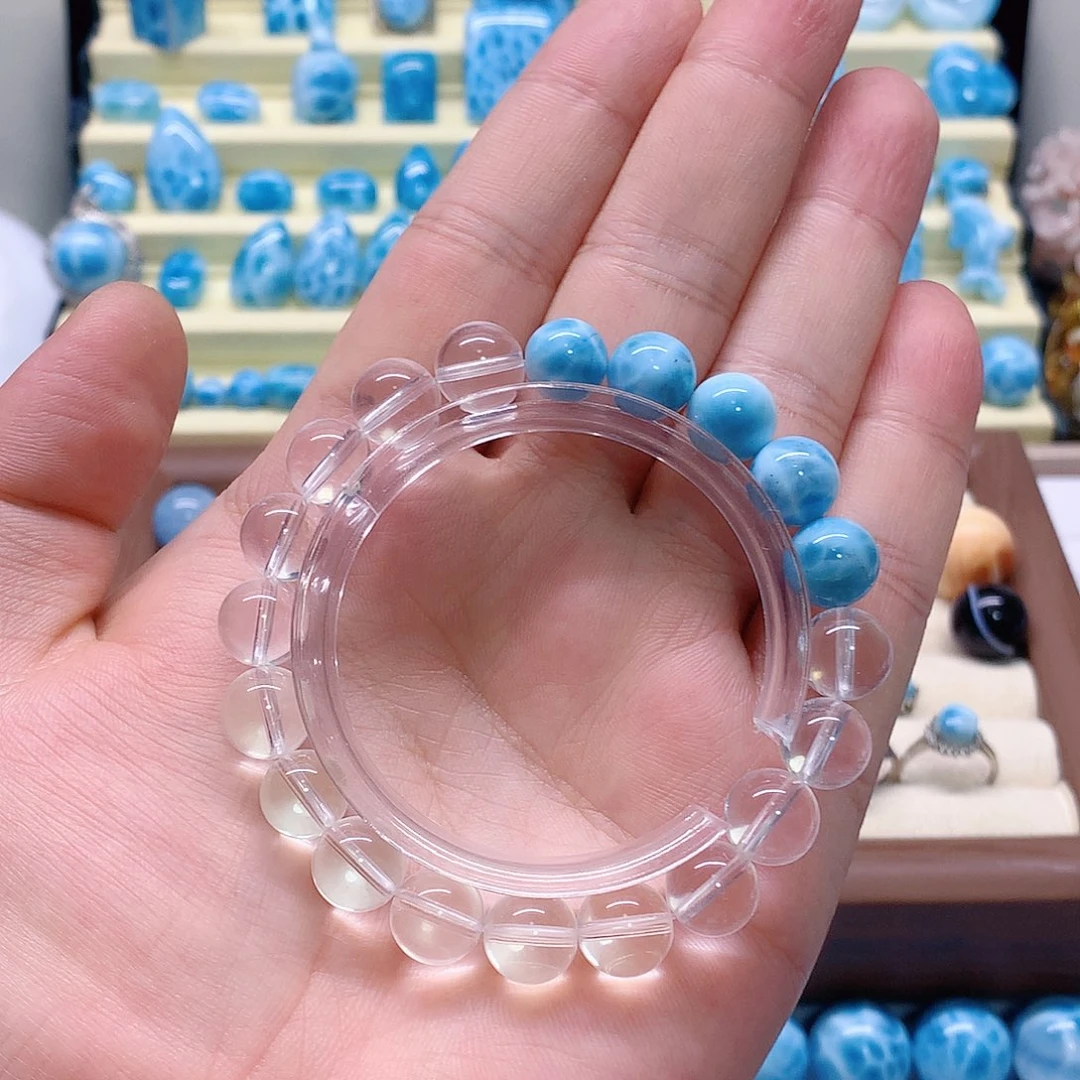 针钠钙石（海纹石）未镶嵌珠宝半成品