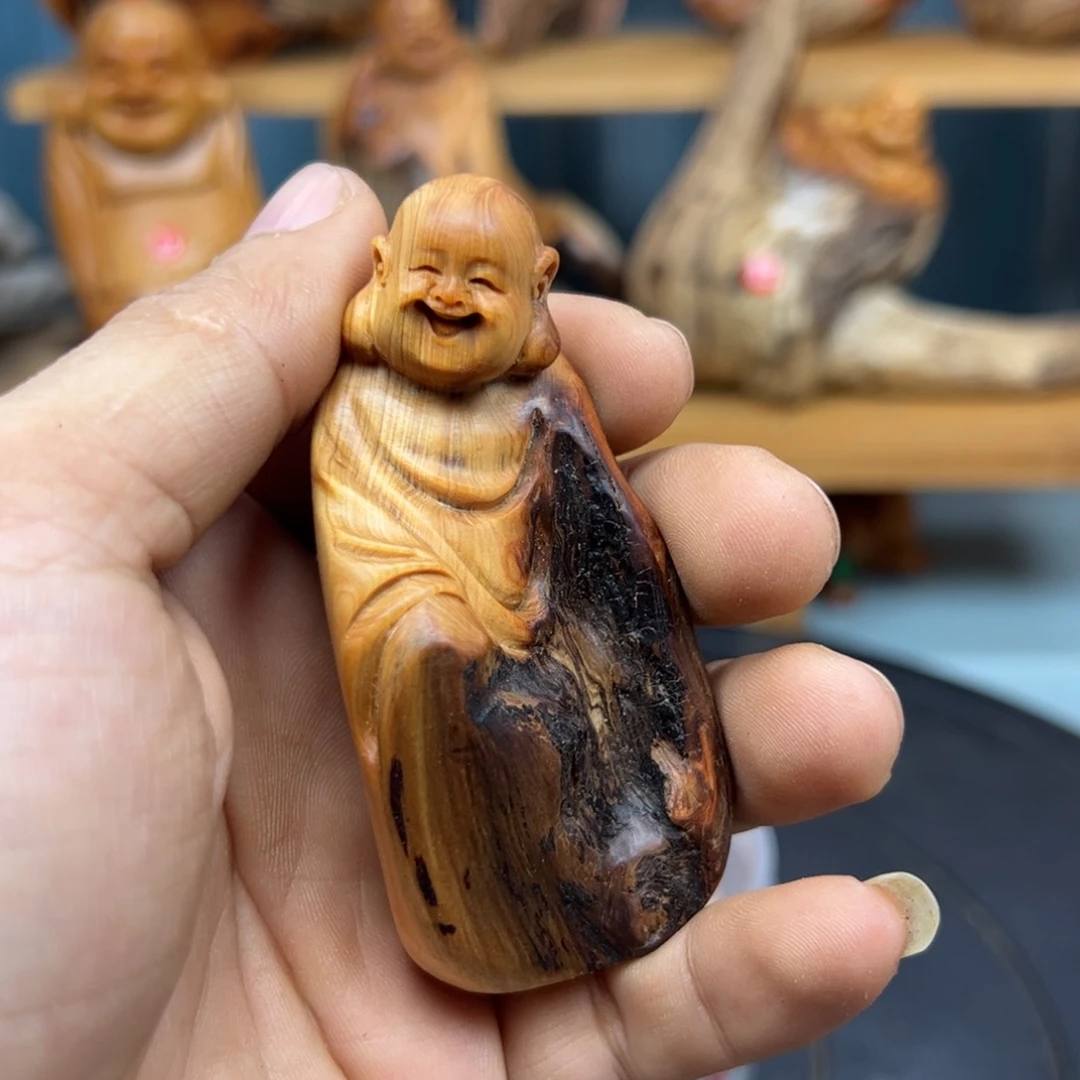 木洒*1崖柏木摆件手把件