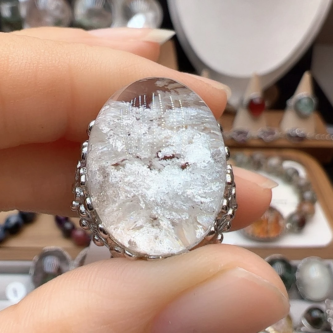 y***y水晶珠宝半成品银S925镶嵌