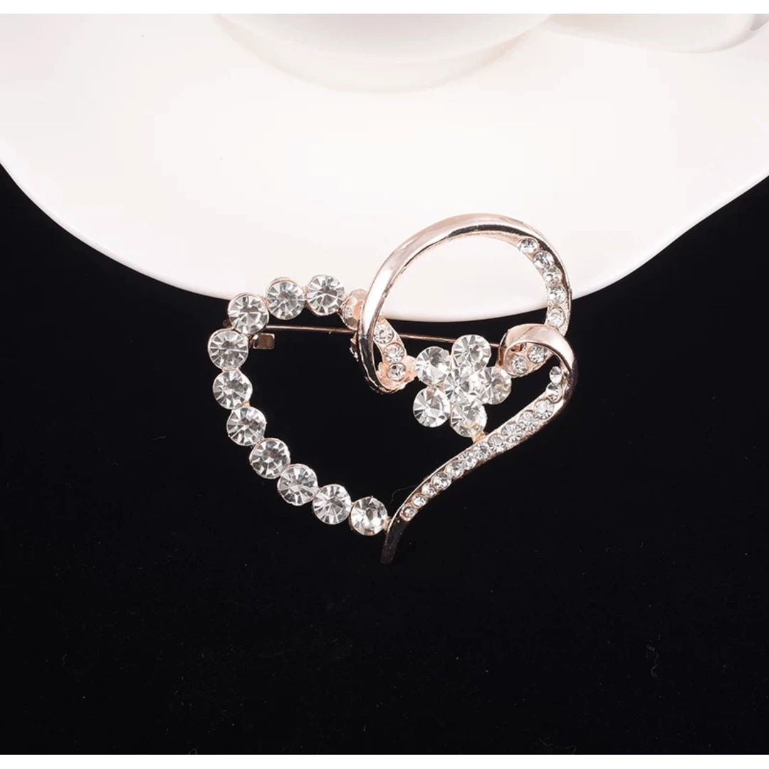 铜合金合成锆石胸针 铜合金 合成立方氧化锆R748时尚轻奢百搭 女