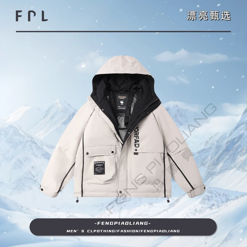 米【浪漫玫瑰】2024冬季空气胶囊宽松流行舒适蓄热保暖羽绒服639