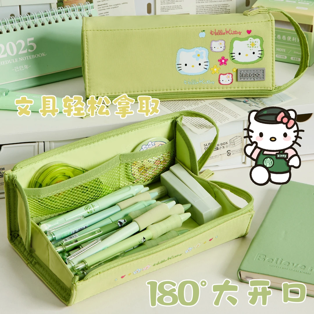 kt猫笔袋ins高颜值女生2025新款学生文具盒大容量小众简约铅笔盒