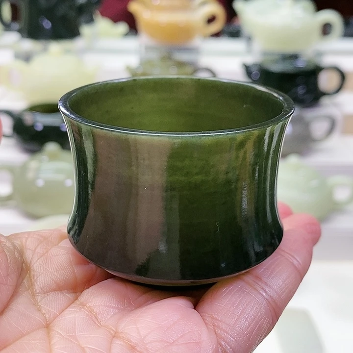 未镶嵌和田玉挂件茶杯80m l
