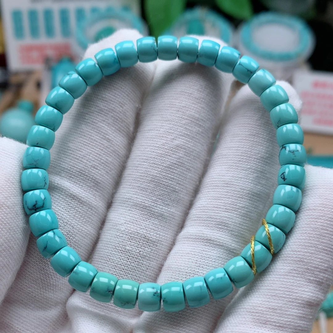 绿松石未镶嵌珠宝奇石直径6mm