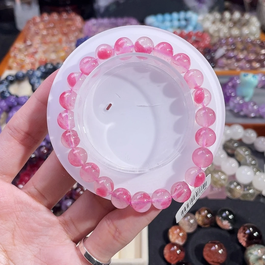 石英质玉未镶嵌手链樱花雨蔷薇辉8.7