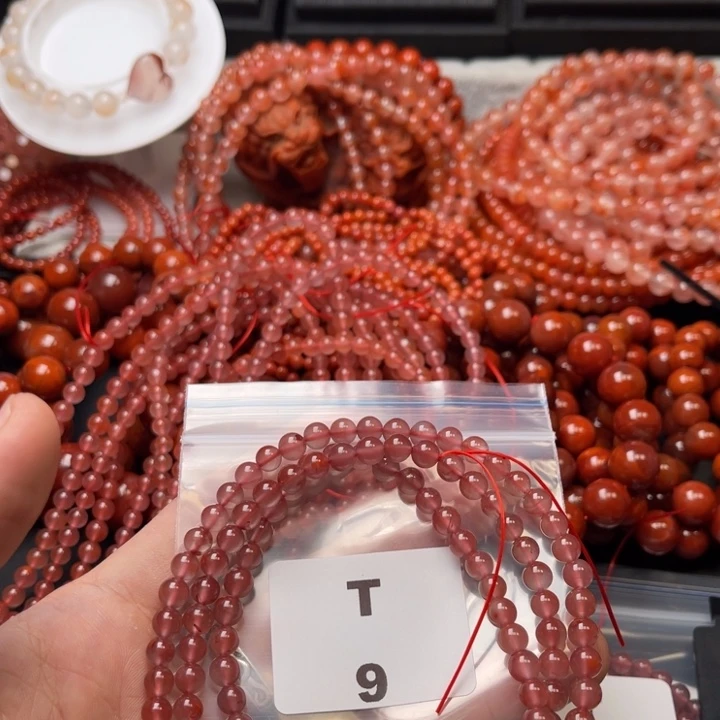 南红玛瑙未镶嵌多样性发货默认微瑕称重5mm