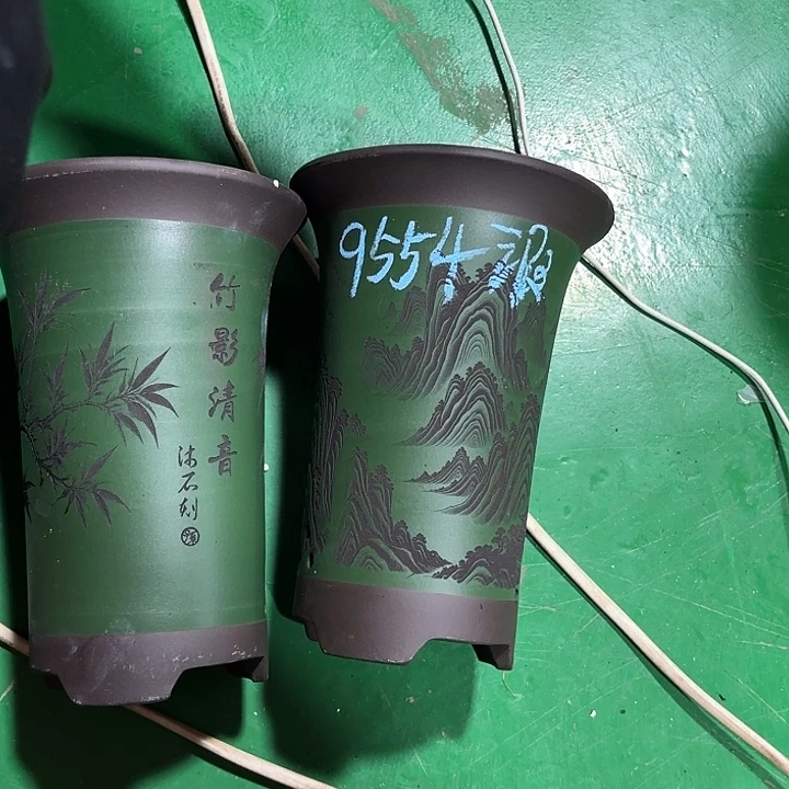 椿***儿紫砂花盆微瑕小号