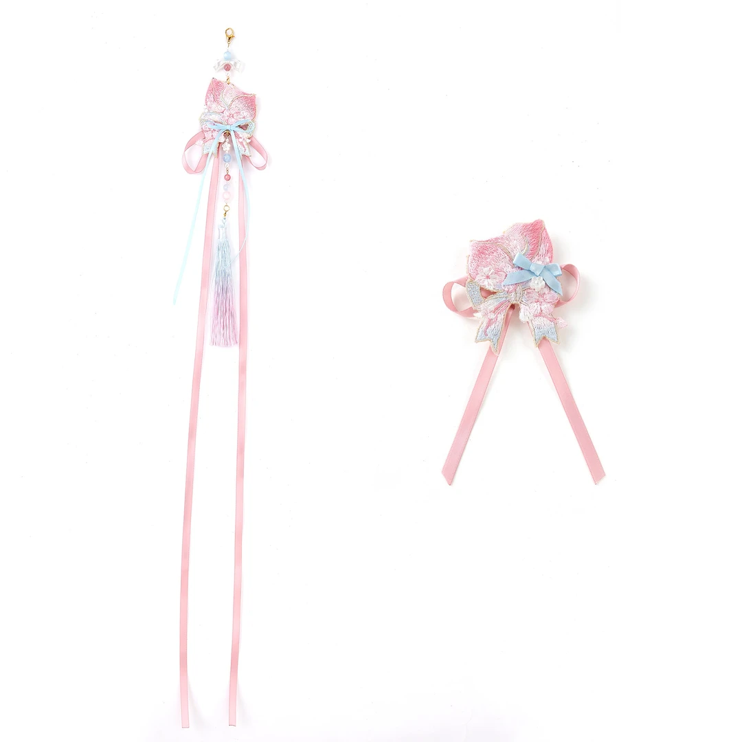 造镜集【初夏山桃】新中式汉元素配饰