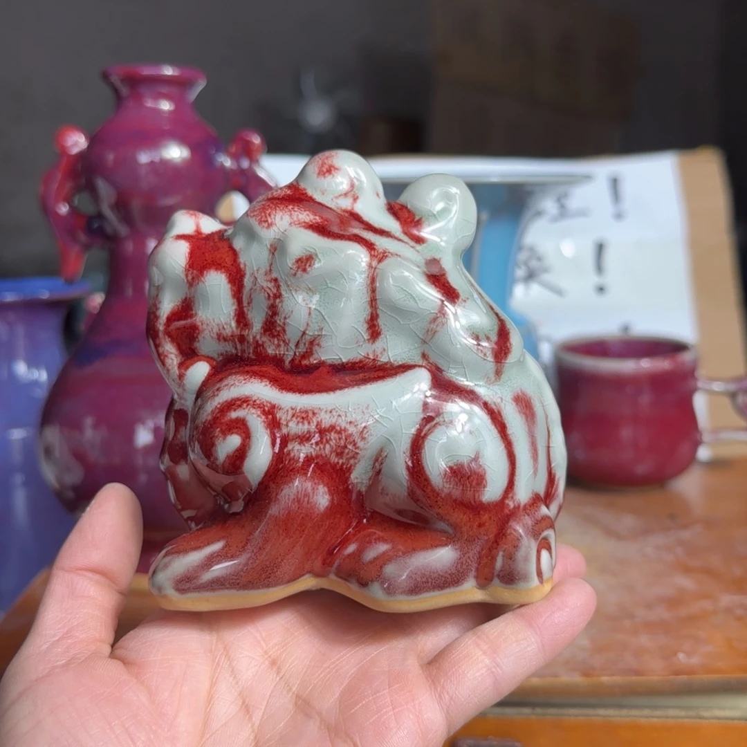 摆件郑家钧瓷摆件微瑕
