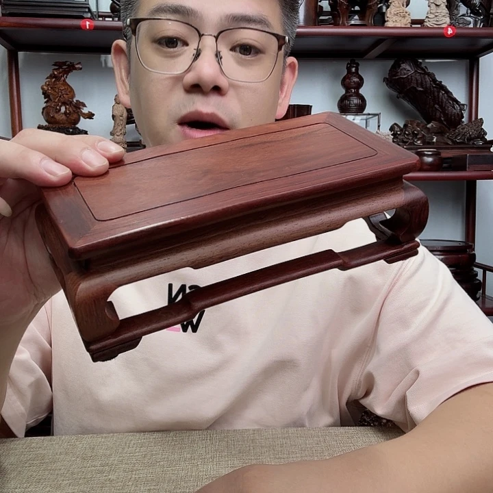 红酸枝工艺品底座