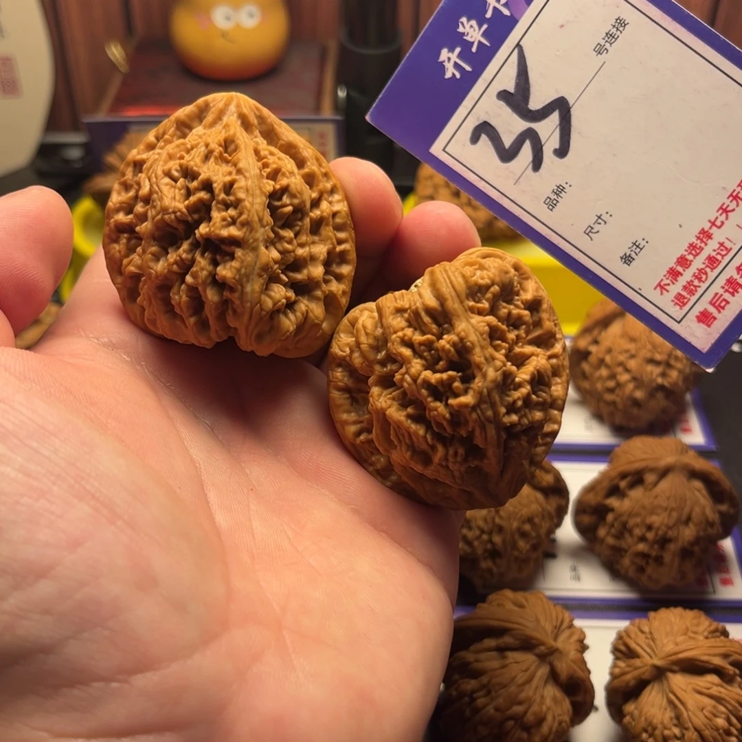 吊坠文玩核桃46粗筋天残