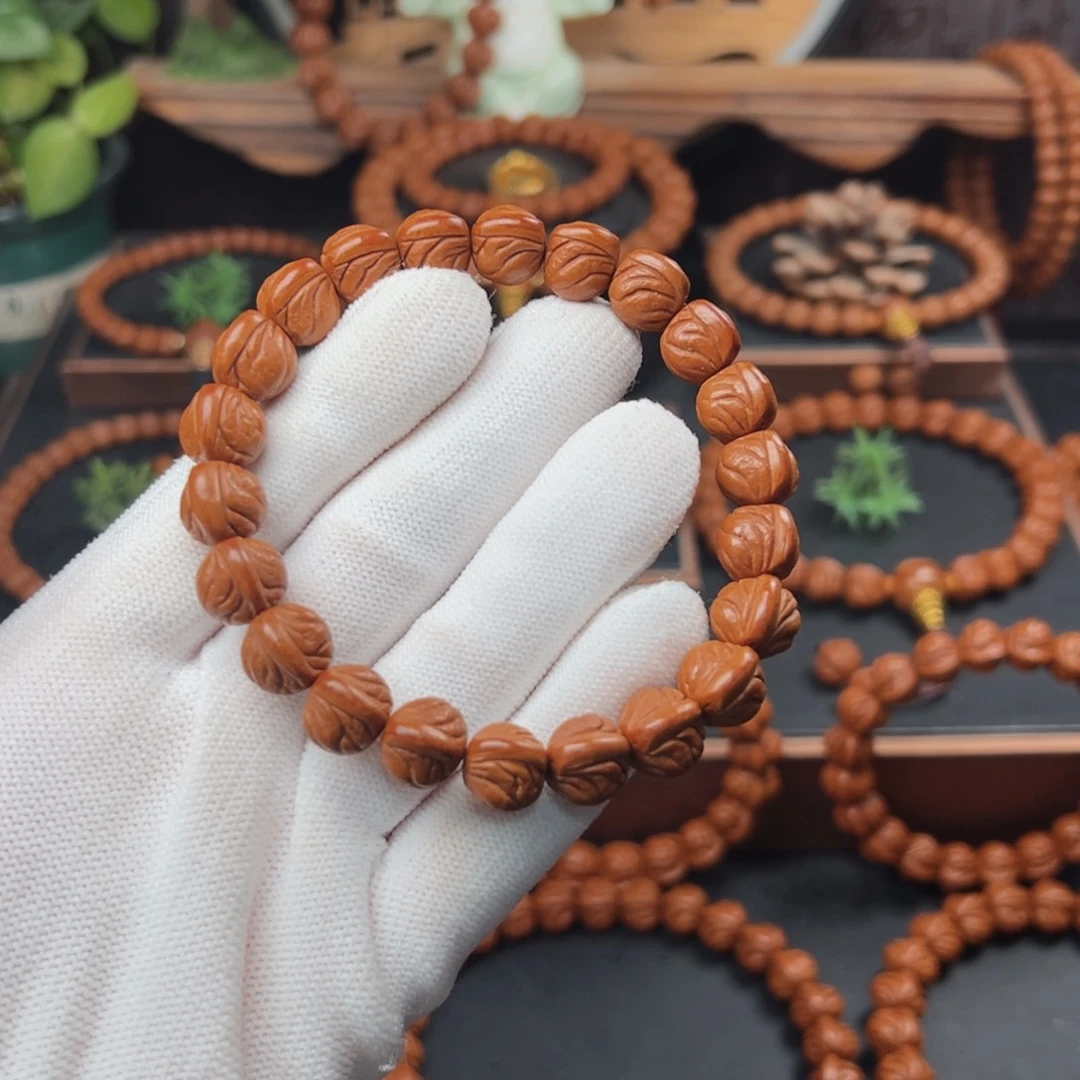 吊坠桃核1.2玉龙脊手串