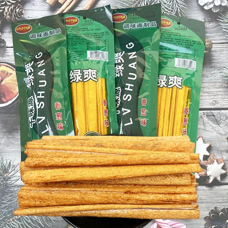 千味源绿爽辣条 香葱味麻辣零食8090后校园怀旧小零食 调味面制品
