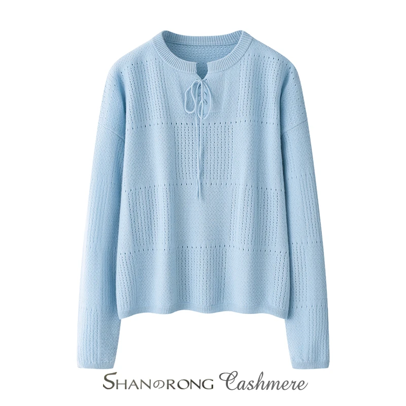 2025年早春新款100%纯山羊绒宽松大码针织套头高领毛衣短款打底衫