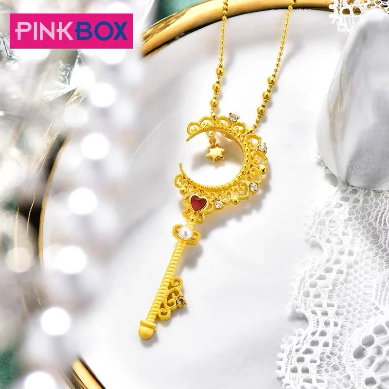 PINKBOX/娉饰珠宝星月权杖足金吊坠OGP072