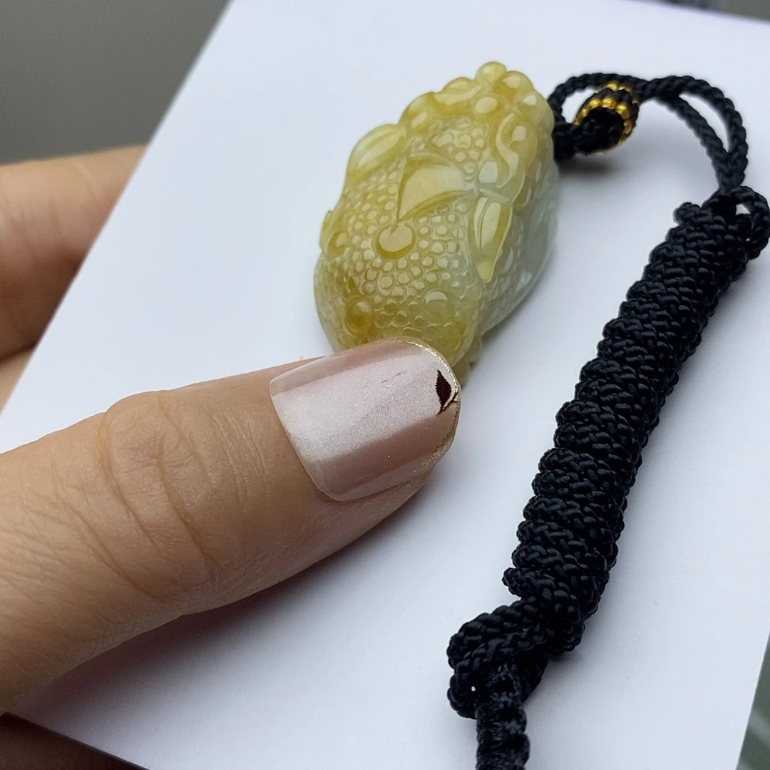 颈饰未镶嵌翡翠金蝉