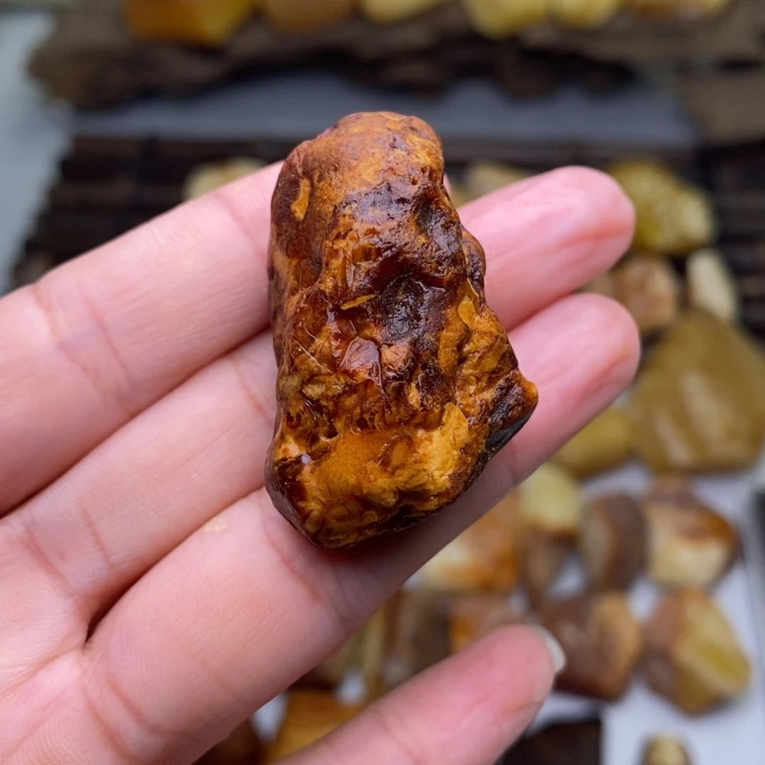 定制蜜蜡愿****灾天然蜜蜡乌料