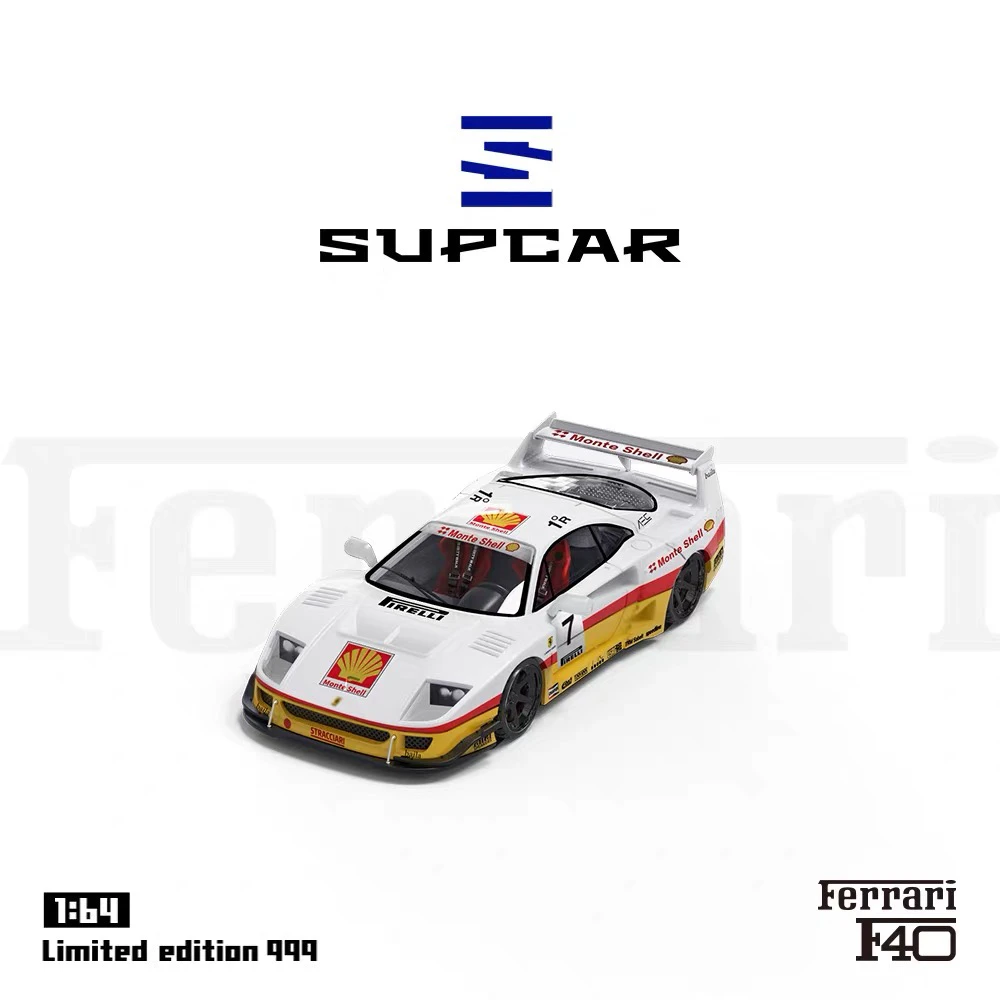 现货 SC 1:64 壳 涂装 F40 跃马 赛车 合金汽车模型SUPCAR