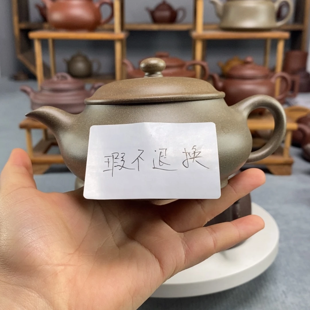 紫砂茶壶松华青段
