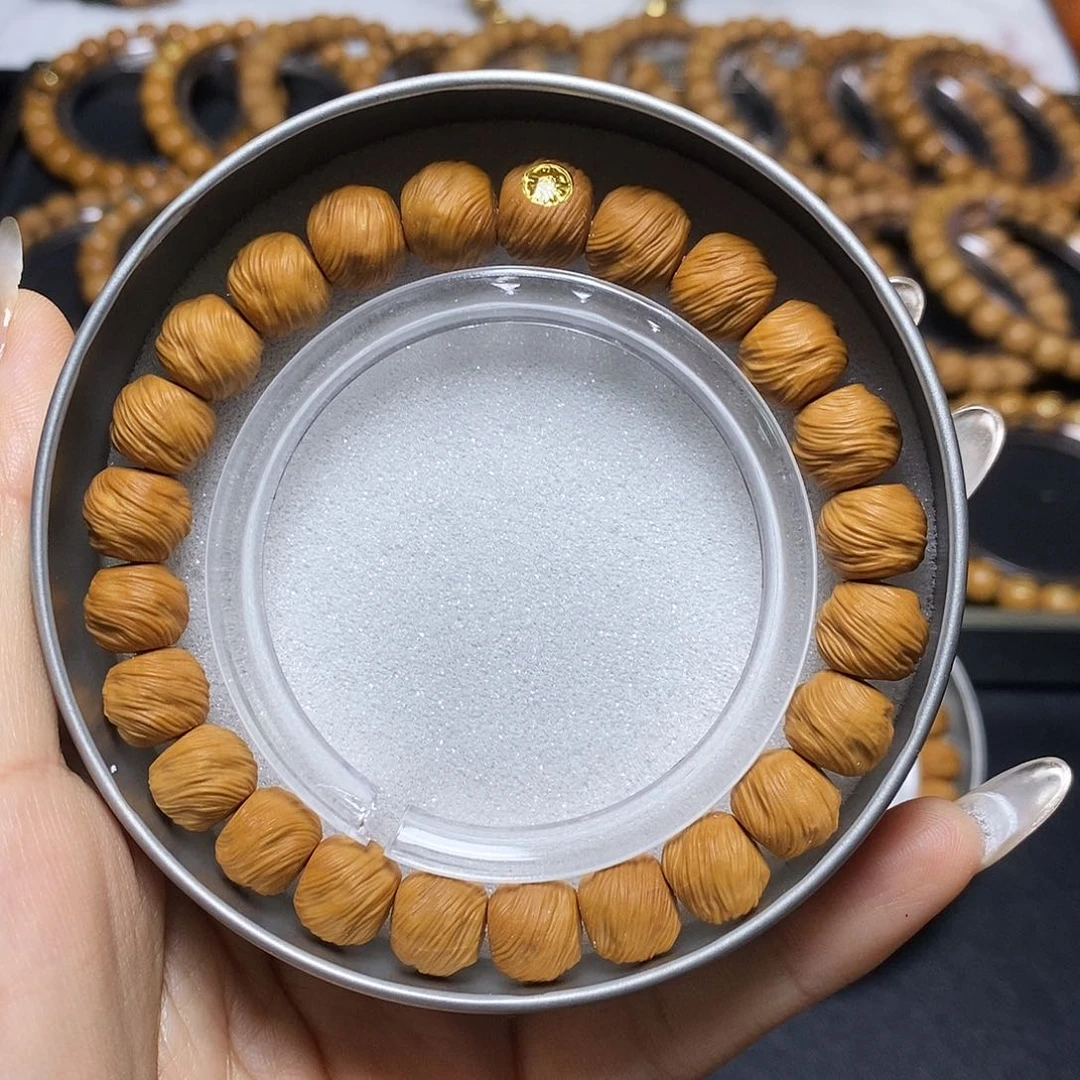 猴头核桃手串金标鬼印无相尺寸10+全品单号355号