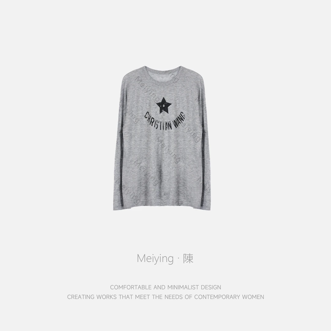 Meiying-“星星”时尚慵懒ins博主叠搭大版T恤YA5QT090