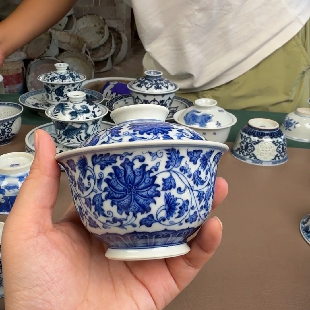 羽***越景德镇陶瓷手工手绘