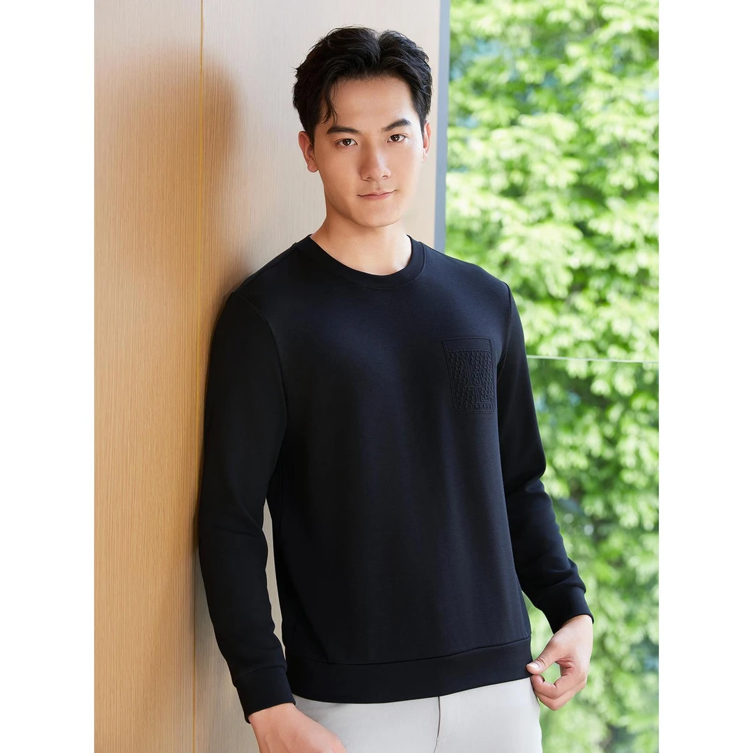 Lilanz/利郎T恤男士秋冬长袖运动时尚 24QTX201长袖运动时尚秋季