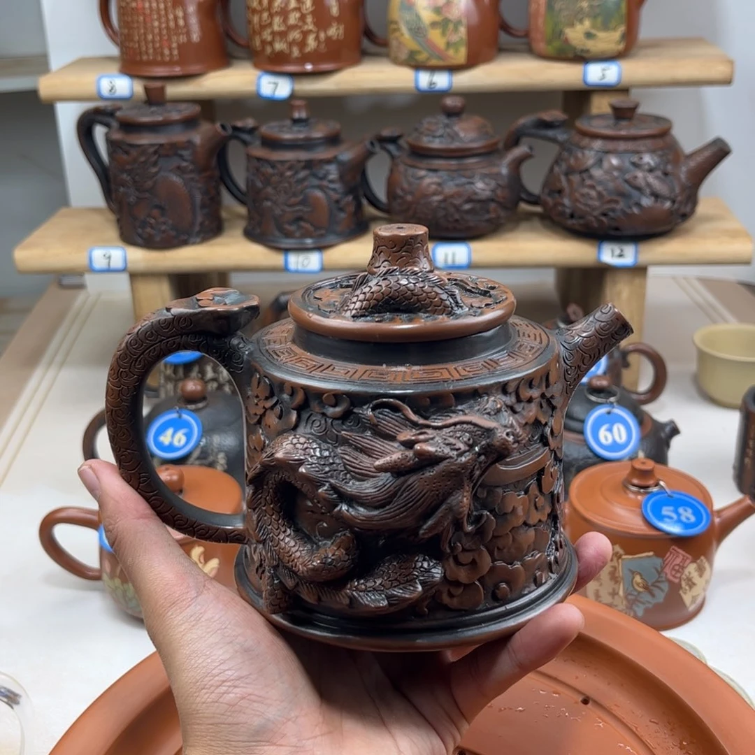 壶枫**迹福利建水紫陶老手艺人全手工制作